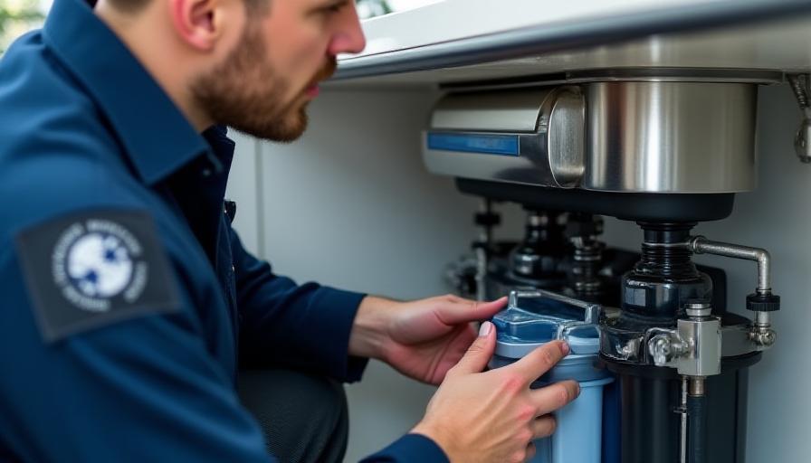 Zenith H2O technician installing a high-tech water filtration system